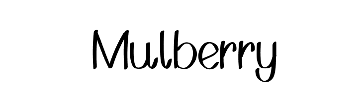 Mulberry  免费字体下载