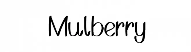 Mulberry  font caratteri gratis