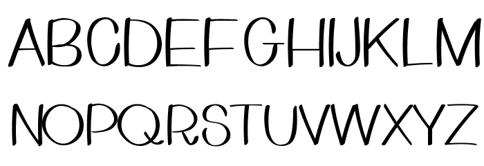 Mulberry Font UPPERCASE