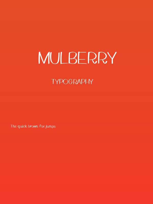 Mulberry Poster