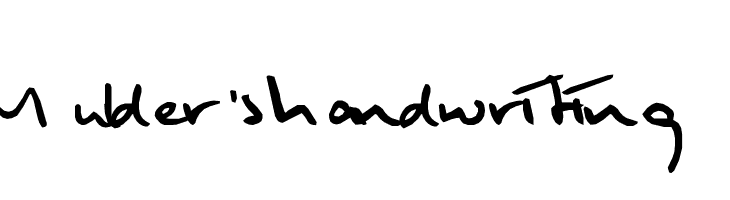 Mulder's handwriting  Descarca Fonturi Gratis