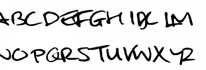 Mulder's handwriting Polices MAJUSCULES