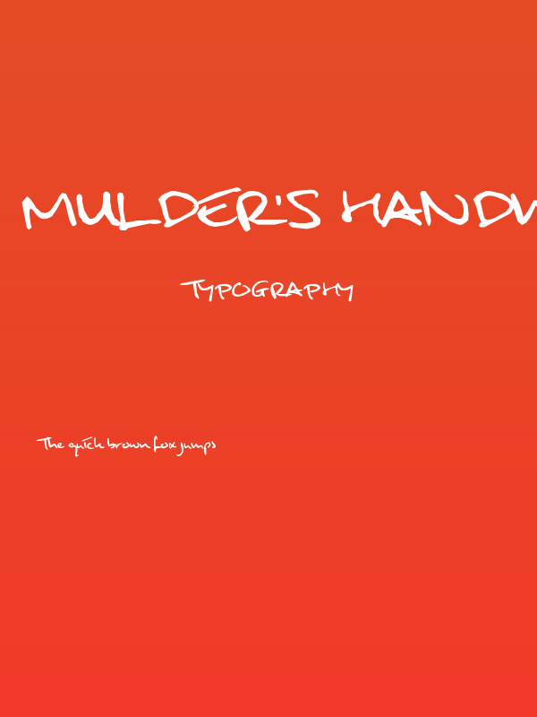 Mulder's handwriting Poster
