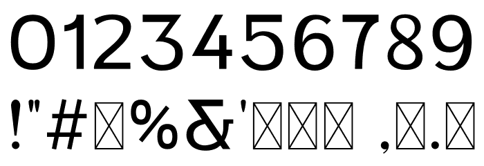 Mulheim Personal Used Font OTHER CHARS