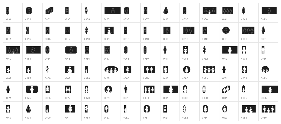 Mulher Regular Character Map