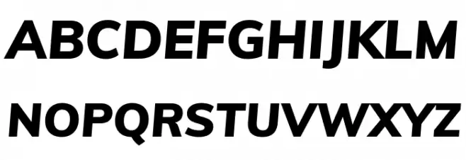 Muli Black Italic Polices MAJUSCULES