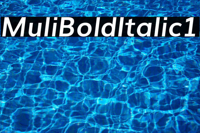 Muli Bold Italic1 Example 1