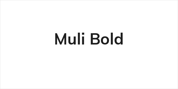 Muli Bold Logo