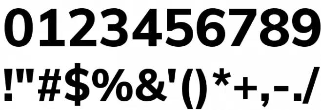 Muli ExtraBold フォント その他の文字