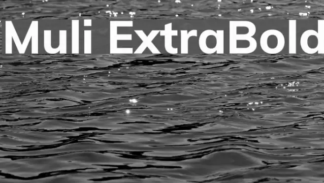 Muli ExtraBold フォント examples
