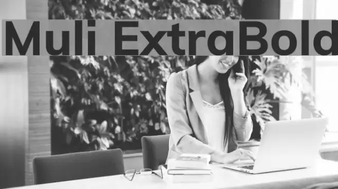 Muli ExtraBold フォント examples