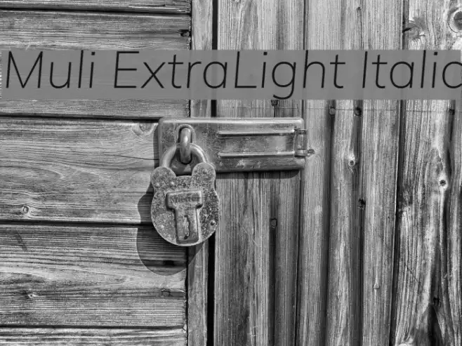 Muli ExtraLight Italic Example 1