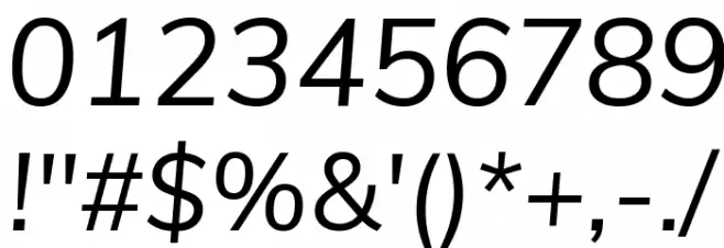 Muli Italic Font OTHER CHARS