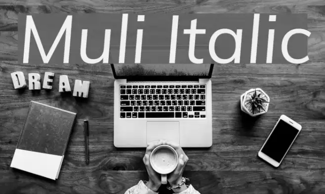 Muli Italic Example 2
