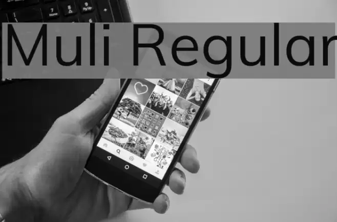 Muli Regular Шрифта examples