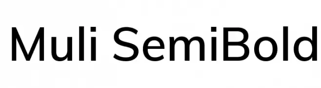 Muli SemiBold  Fuentes Gratis Descargar