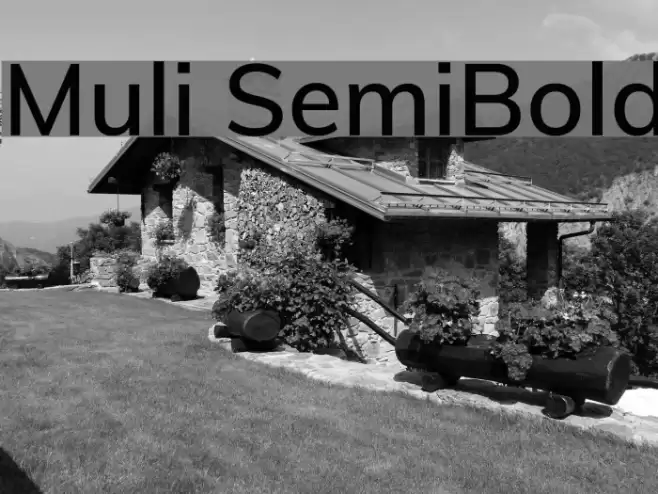 Muli SemiBold Font examples