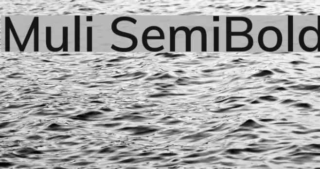 Muli SemiBold Font examples