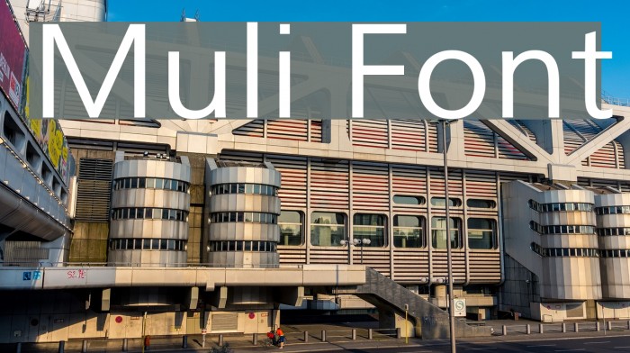 Muli Font examples