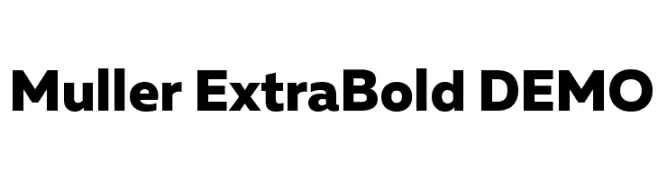 Muller ExtraBold DEMO  Frei Schriftart Herunterladen