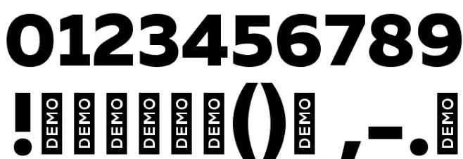 Muller ExtraBold DEMO Font OTHER CHARS