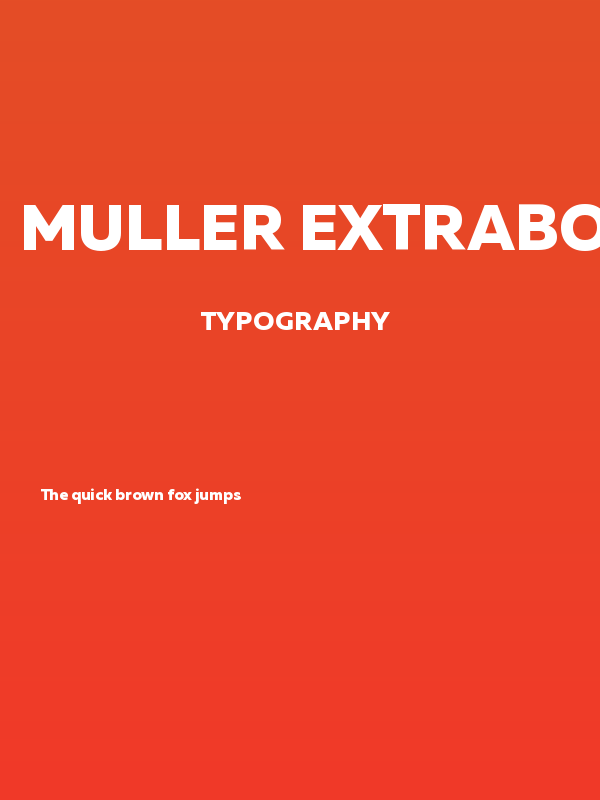 Muller ExtraBold DEMO Poster