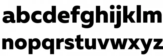 Muller ExtraBold DEMO Font LOWERCASE