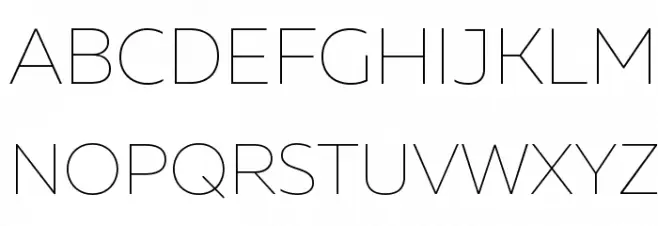 Muller Thin DEMO Schriftart Groß