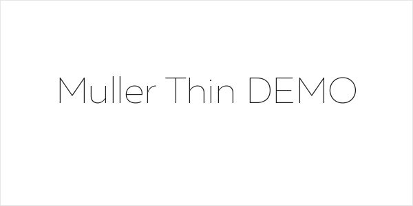 Muller Thin DEMO Logo