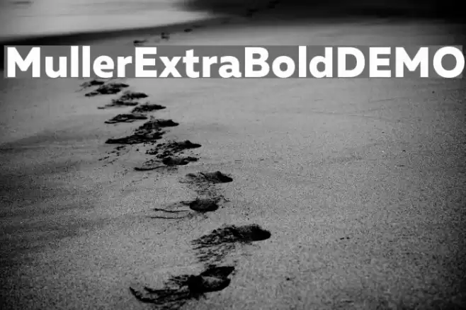 MullerExtraBoldDEMO Font examples