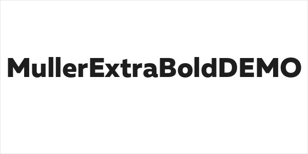 MullerExtraBoldDEMO Logo