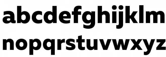 MullerExtraBoldDEMO Font LOWERCASE