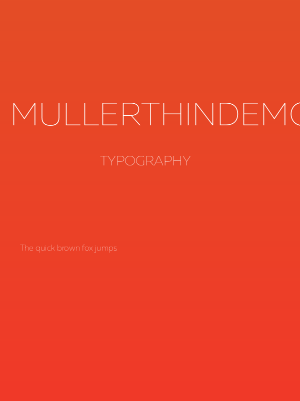MullerThinDEMO Poster