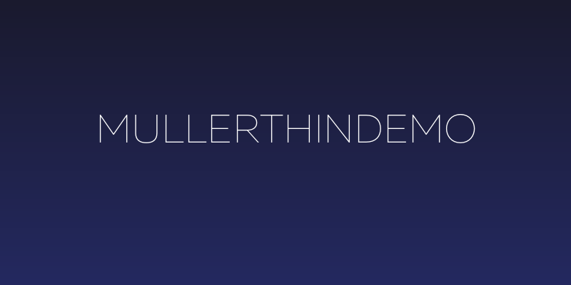 MullerThinDEMO Social Header