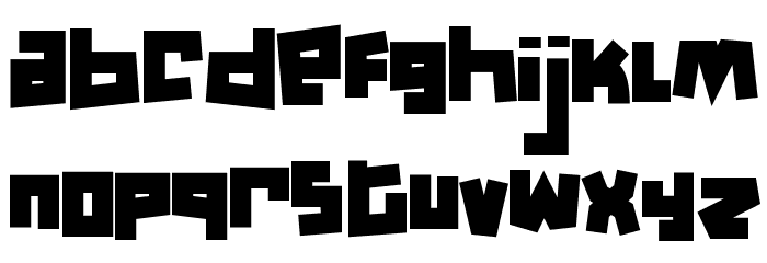 Mullet Font LOWERCASE