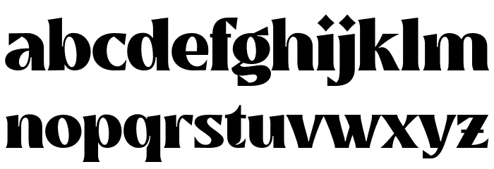 Mullingar Font LOWERCASE