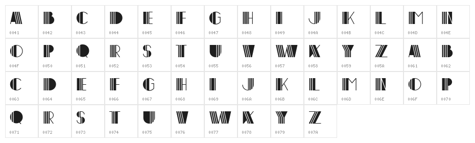 Multi Regular Character Map