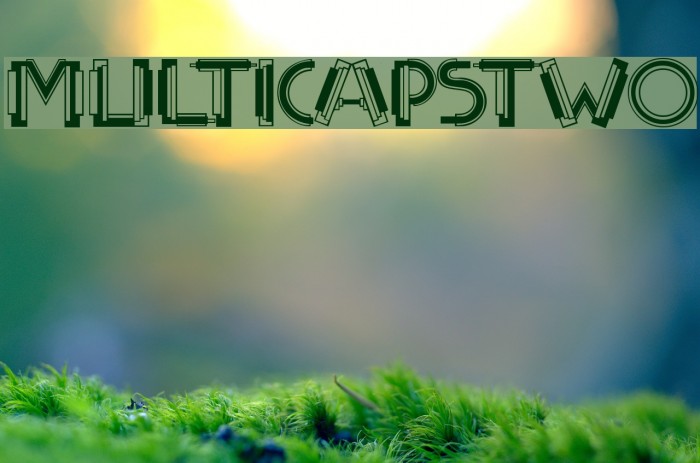 MultiCapsTwo Font examples