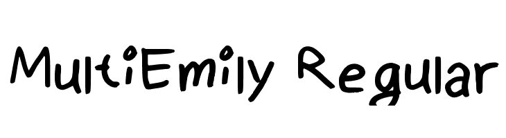 MultiEmily Regular  フリーフォントのダウンロード