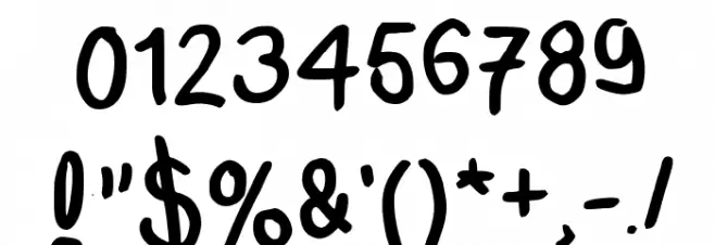 MultiEmily Regular Font OTHER CHARS