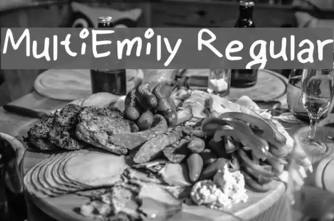 MultiEmily Regular Font examples