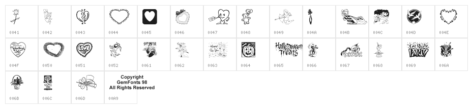 Multicasion Character Map