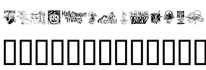 Multicasion Font LOWERCASE