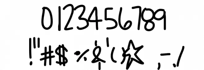 MulticolorAgilitys Font OTHER CHARS