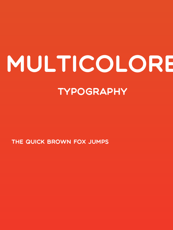 Multicolore Pro Poster