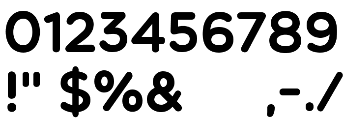 Multicolore Font OTHER CHARS
