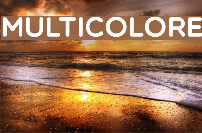 Multicolore Font examples