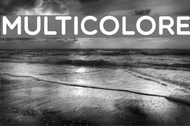 Multicolore Fonte examples