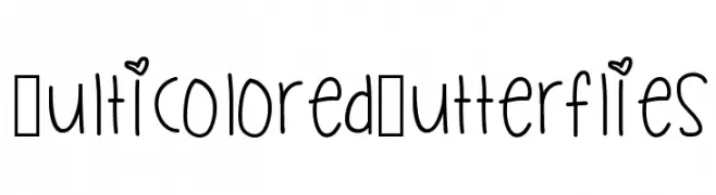 MulticoloredButterflies  Fuentes Gratis Descargar