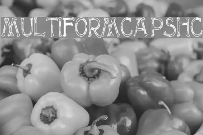 MultiformCapsHC Schriftart examples